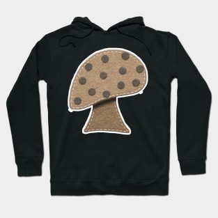 Brown Dotted Mushroom | Felt Look | Cherie's Art(c)2020 Hoodie